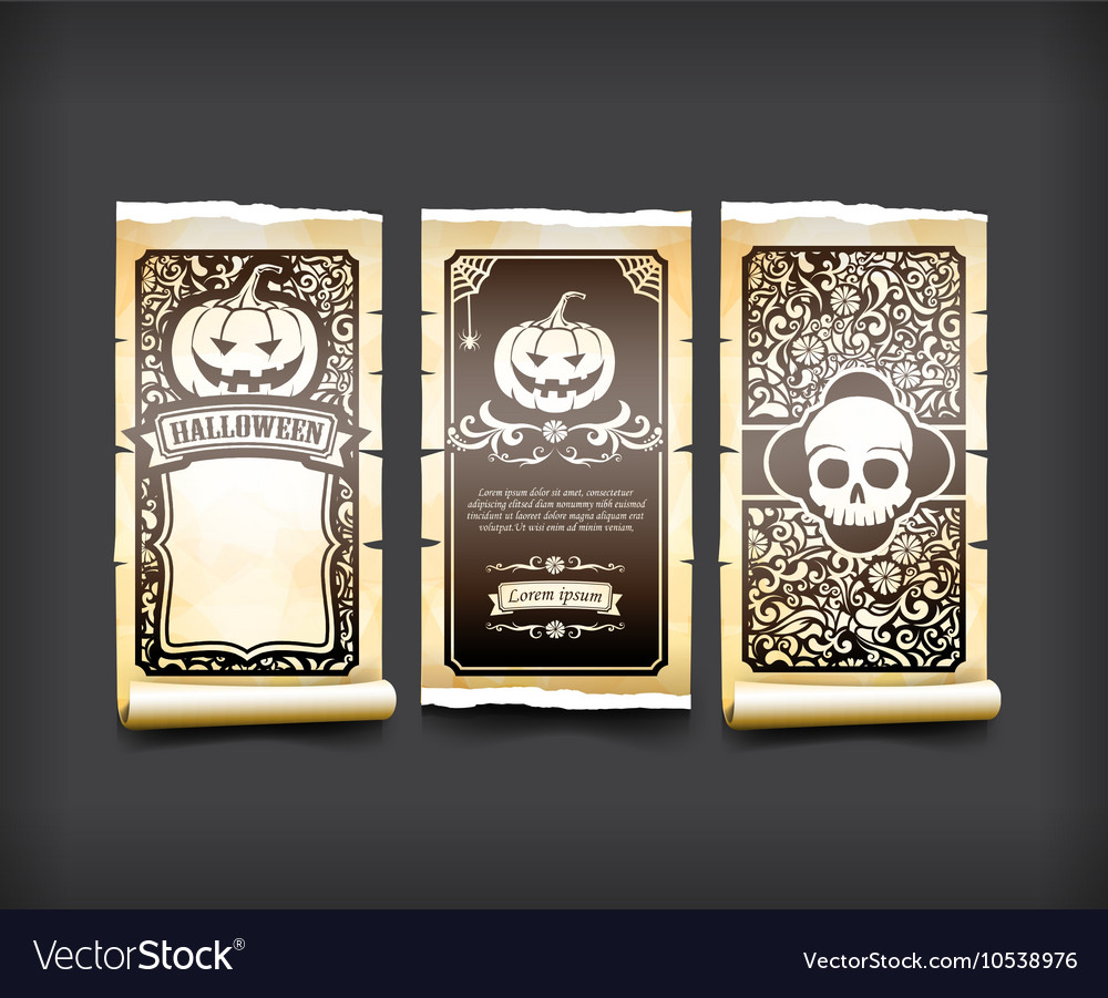 Halloween-Karte klassische und Vintage-Stil Design