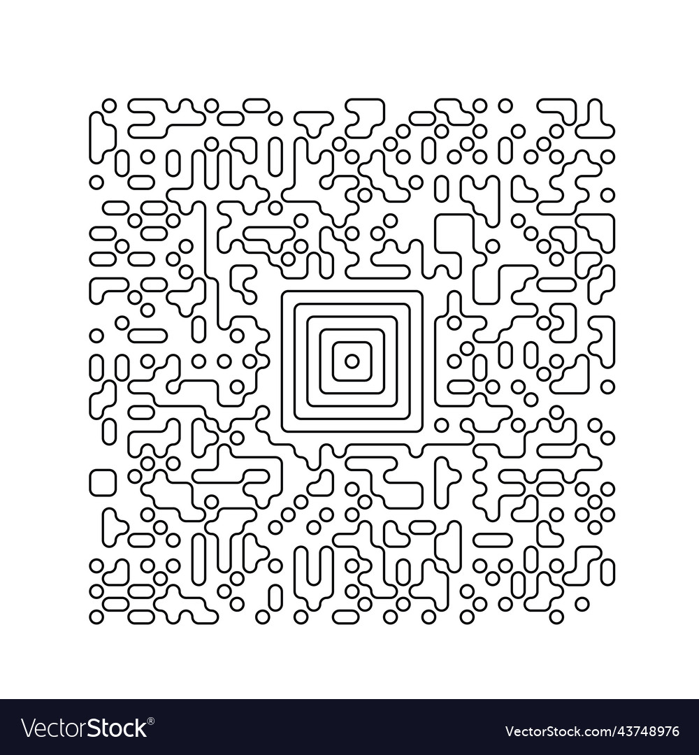 Line barcode with a random set of characters qr