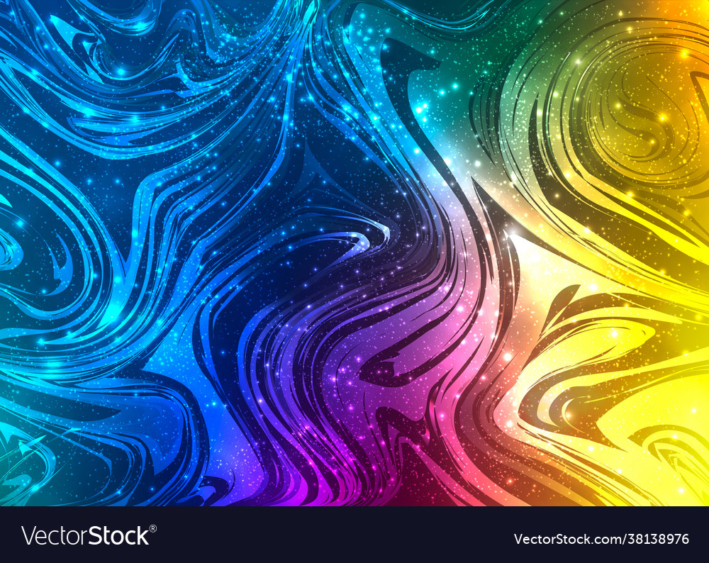 Space marble effect bright and colorful marbled