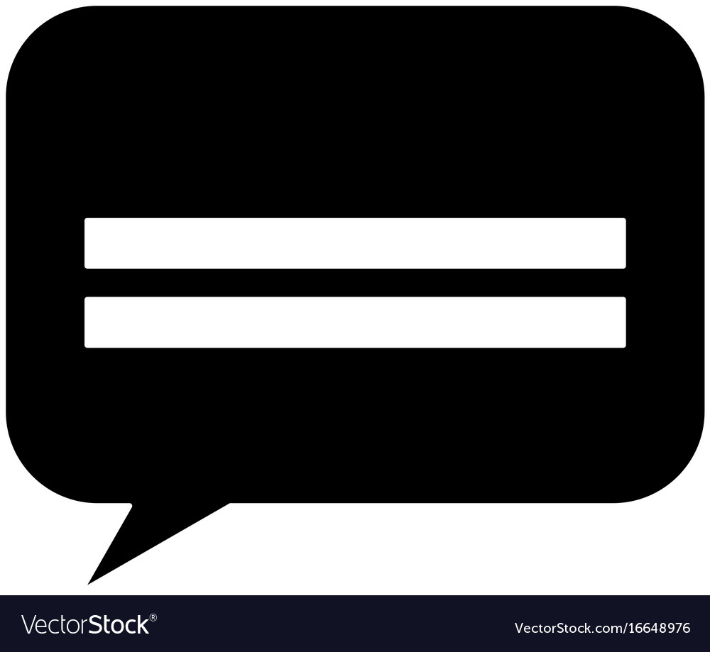 Speech bubble message icon