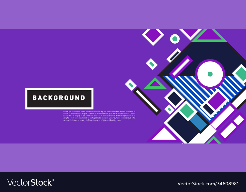 Abstract colorful rectangle background for banner vector image Abstract colorful rectangle background for banner