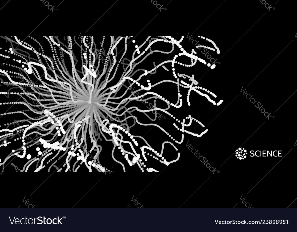 Abstract science or technology background array vector image Abstract science or technology background array