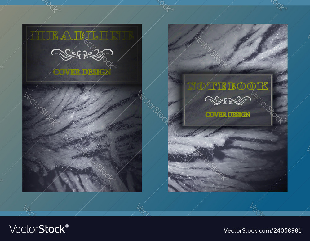 Cover book notebook art sketchbook diary Vector Image