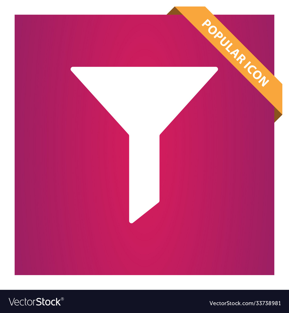 Filter icon for web and mobile