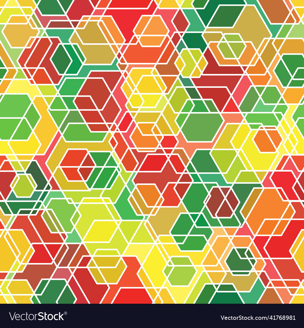 Honeycomb seamless pattern repeated overlap
