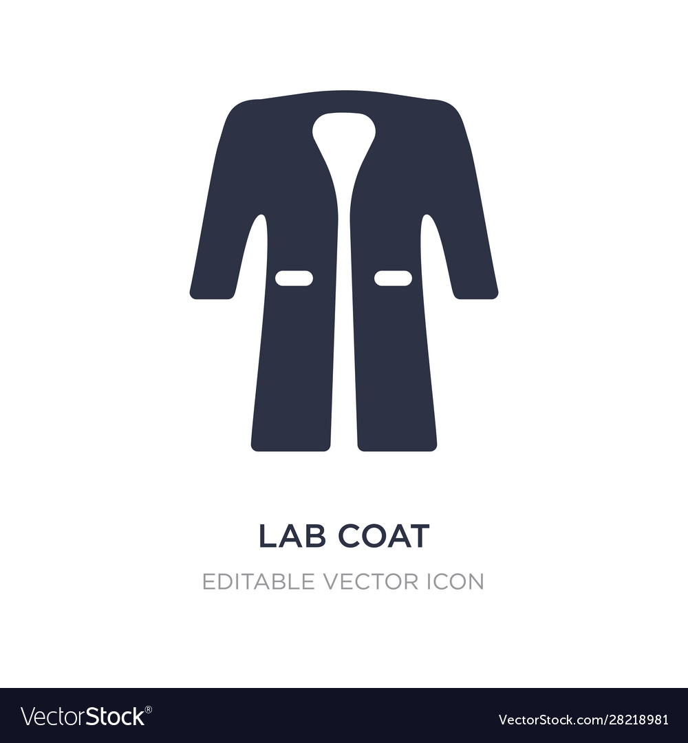 Lab coat icon on white background simple element vector image Lab coat icon on white background simple element