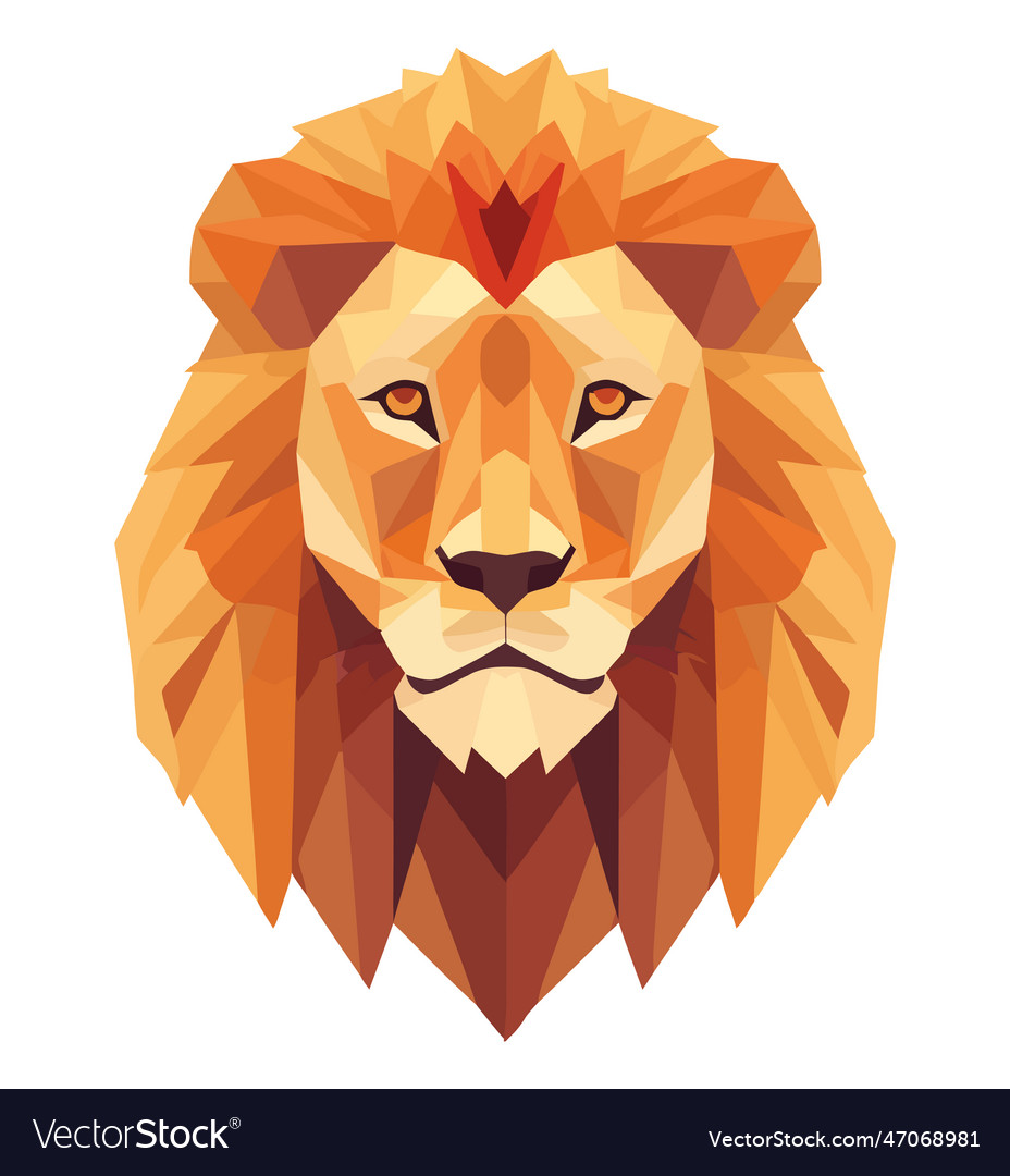 Lion face design Royalty Free Vector Image - VectorStock