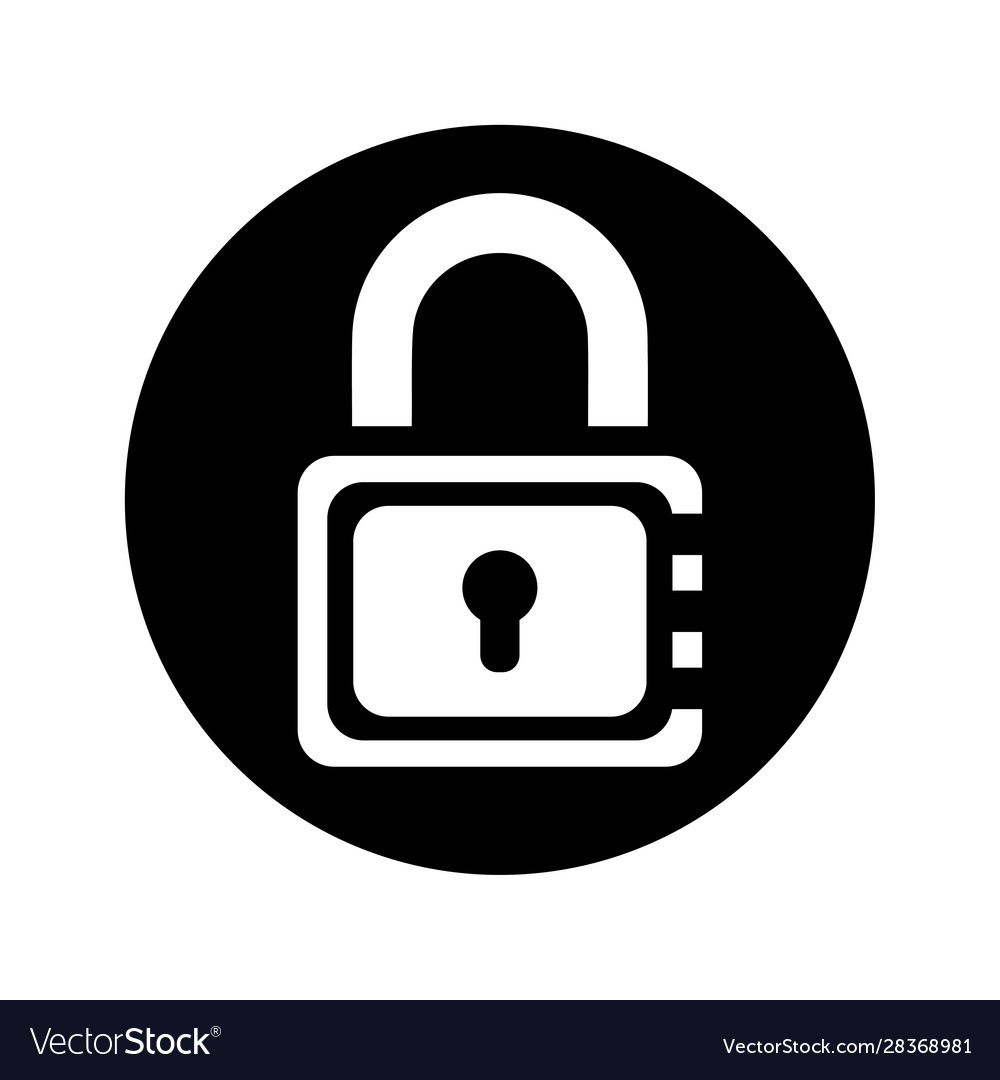 Lock padlock password security icon
