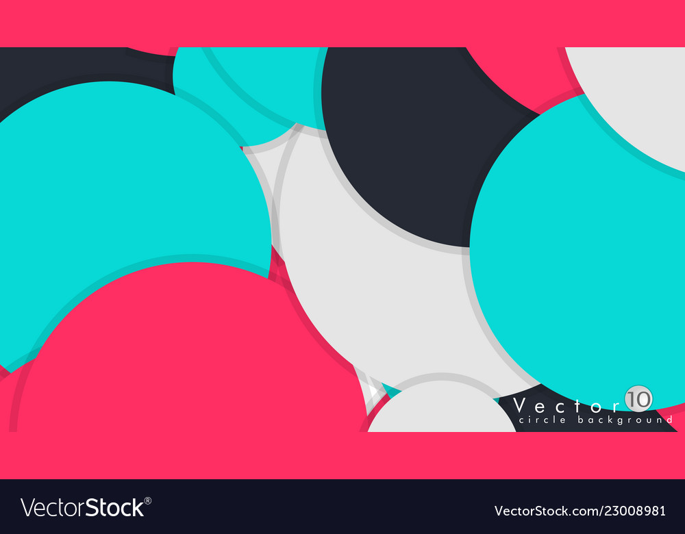 Modern design circle template background vector image Modern design circle template background