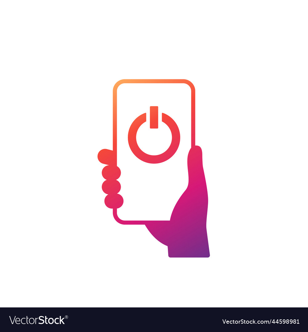 Off button on phone screen icon