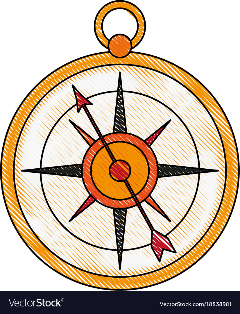 Old navigation compass
