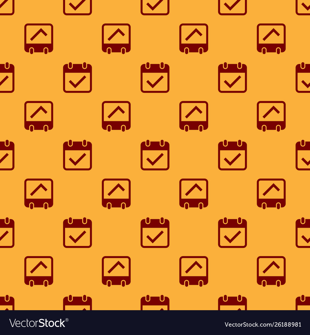 Red calendar with check mark icon isolated Vector Image Red calendar with check mark icon isolated