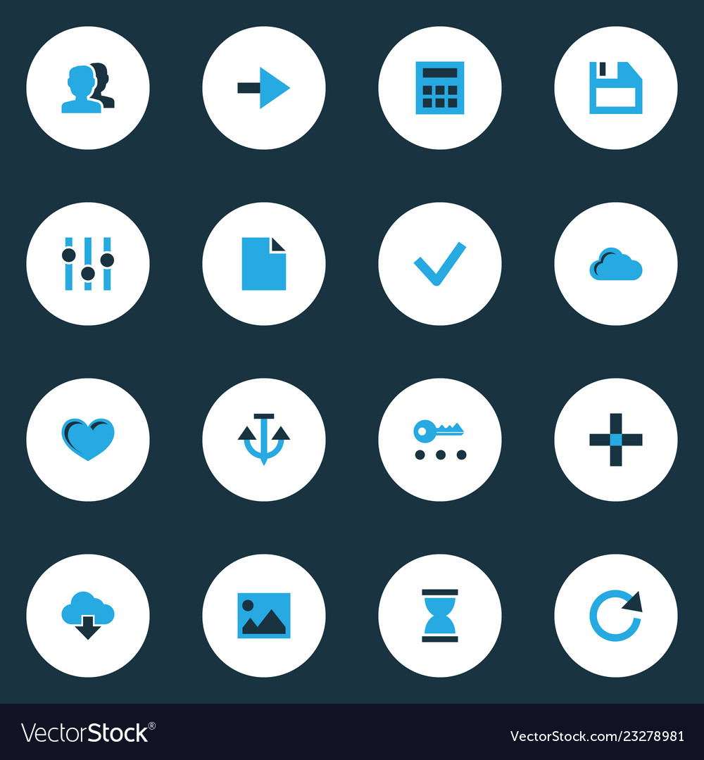 Storage Icons - Reload & Disk Set