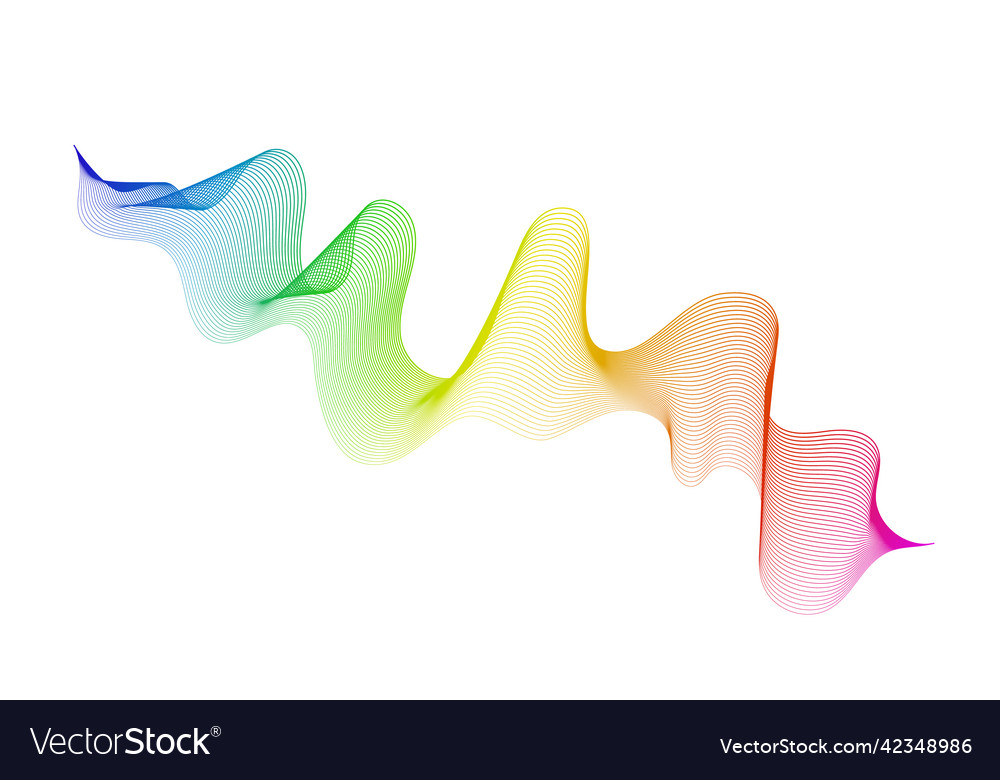 Abstract backdrop with wave gradient lines Vector Image Abstract backdrop with wave gradient lines