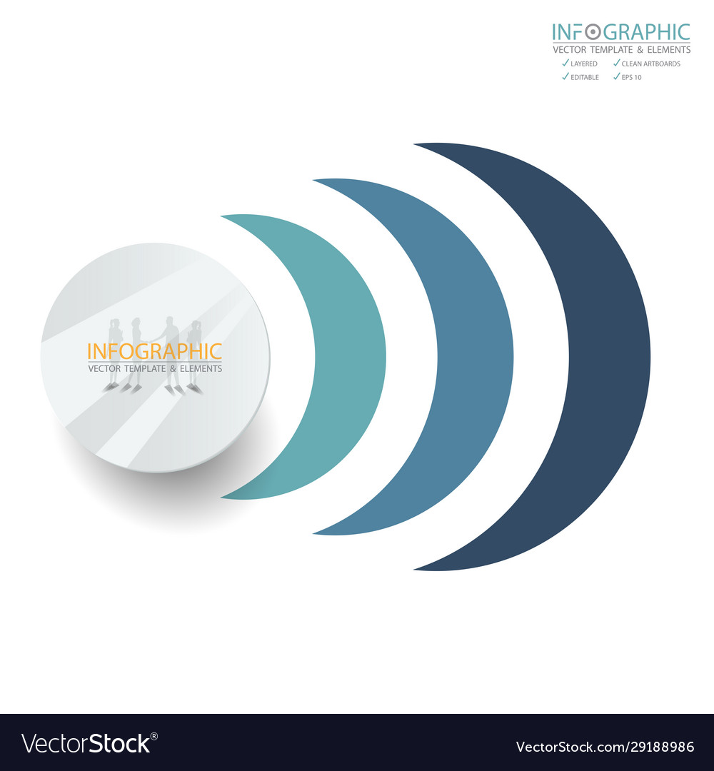 Abstract element infographics 3 step design vector image Abstract element infographics 3 step design