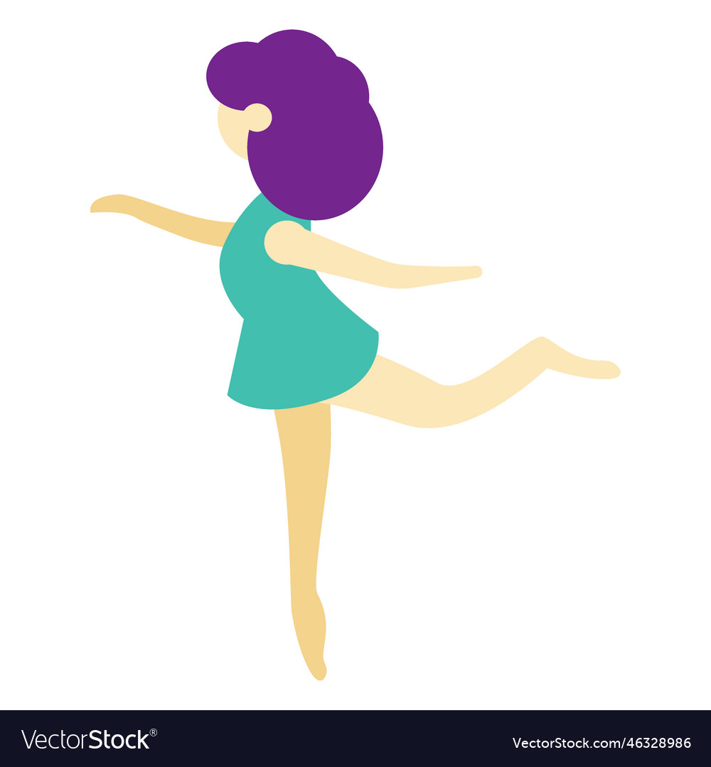 Arabesque ballet position ballet Royalty Free Vector Image