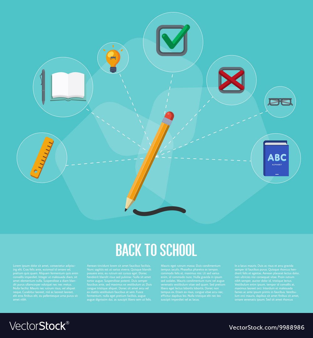 Back to school infographics concept