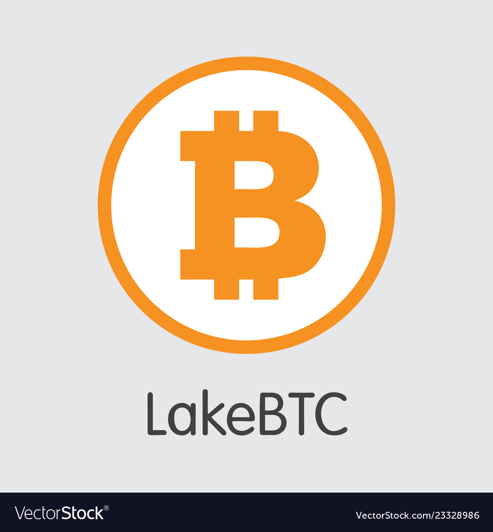 Exchange - lakebtc the crypto coins vector image Exchange - lakebtc the crypto coins