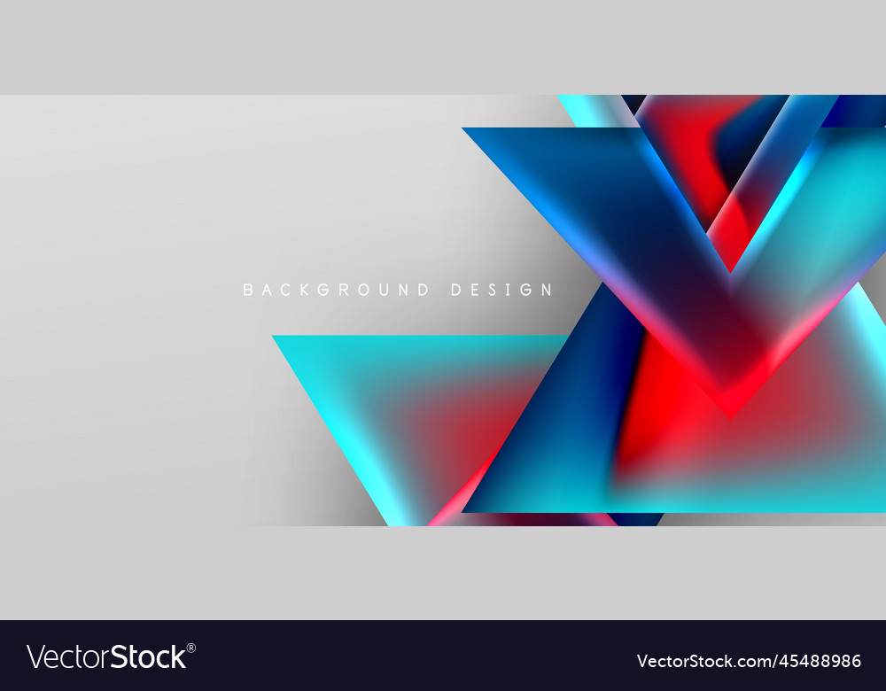 Futuristic triangle abstract background vector image Futuristic triangle abstract background