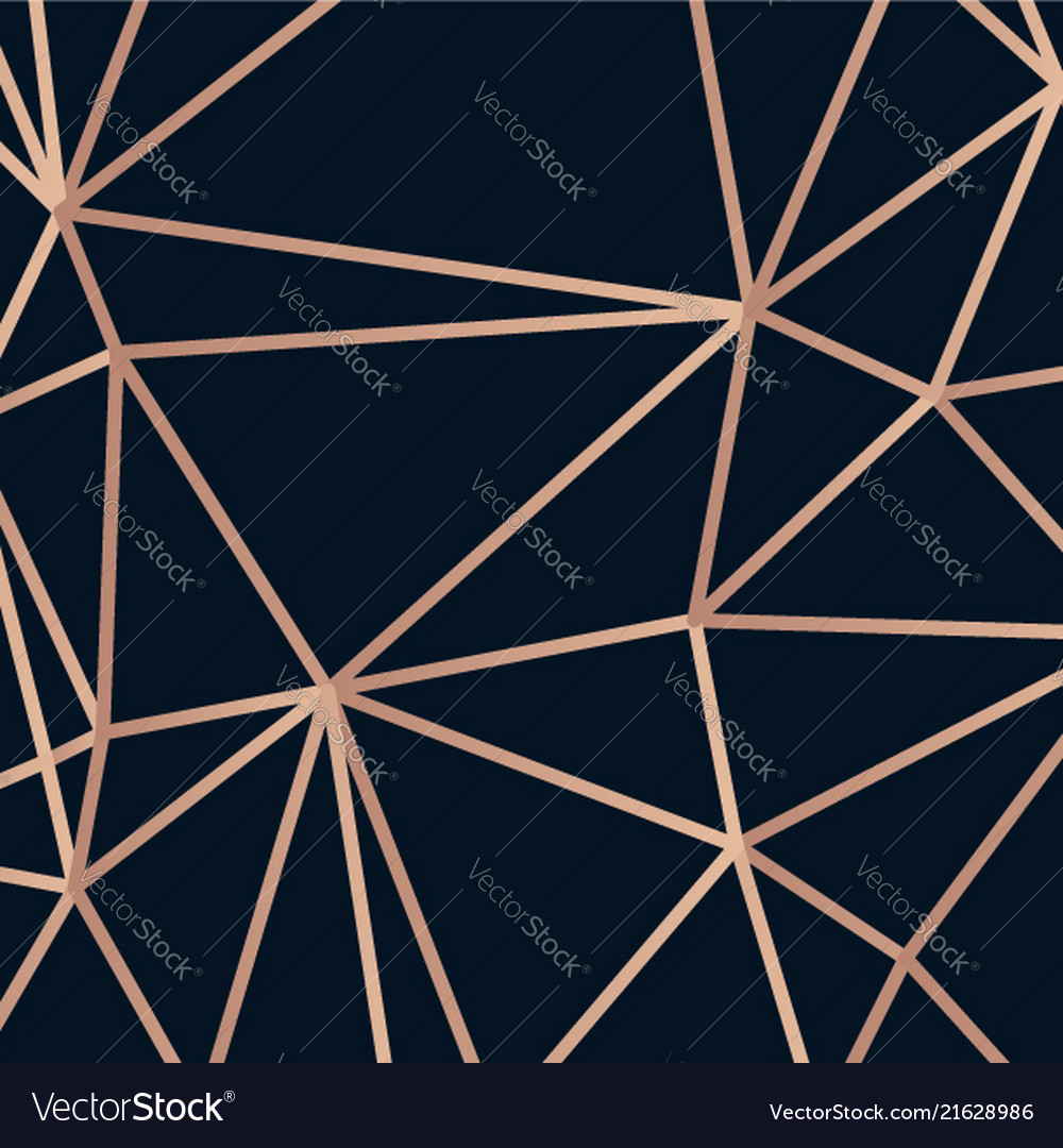 Golden lines triangle on dark vector image Golden lines triangle on dark