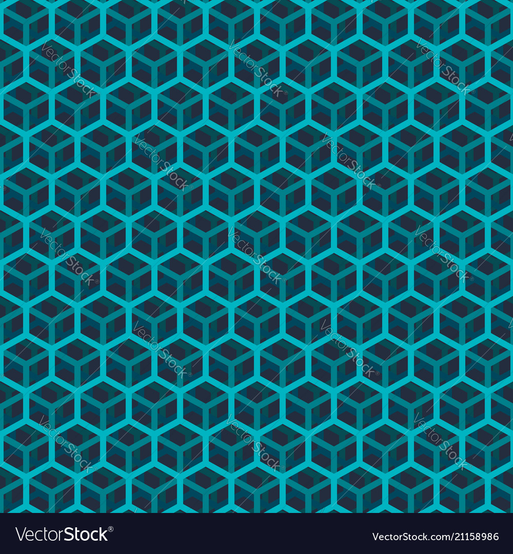 Green Cube Pattern - Seamless
