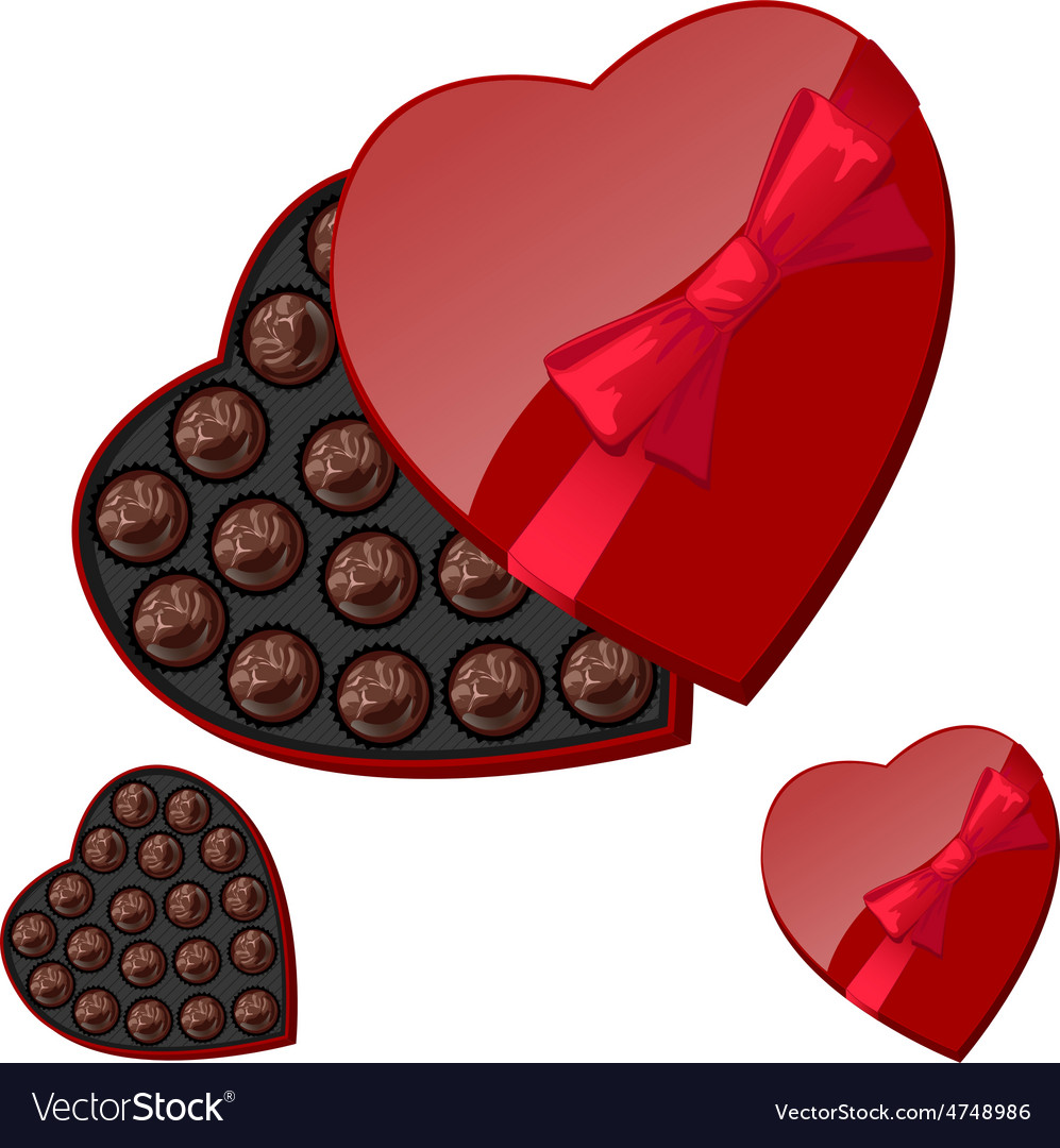 heart shaped chocolate box