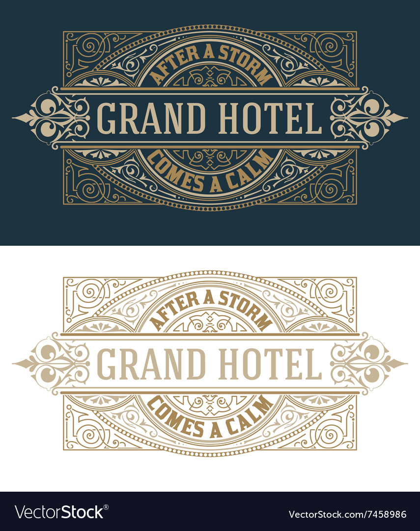 Retro logo template Royalty Free Vector Image - VectorStock