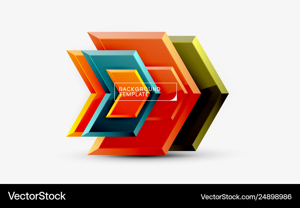 Techno arrow background template design Royalty Free Vector