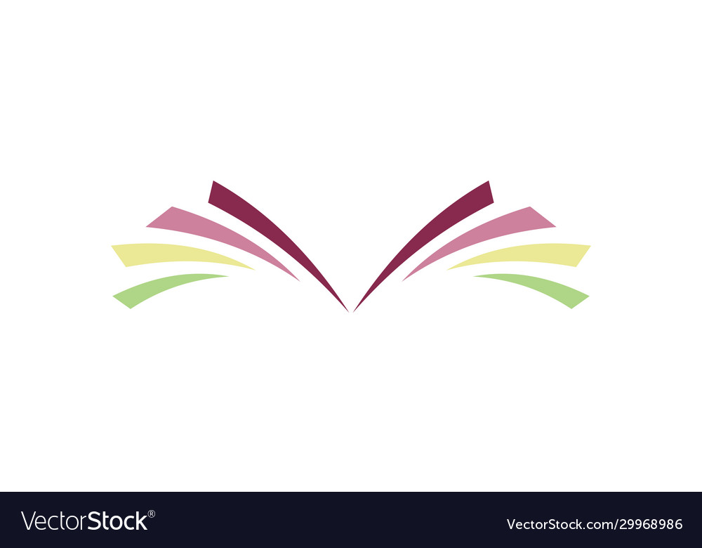 Wing abstract colored logo