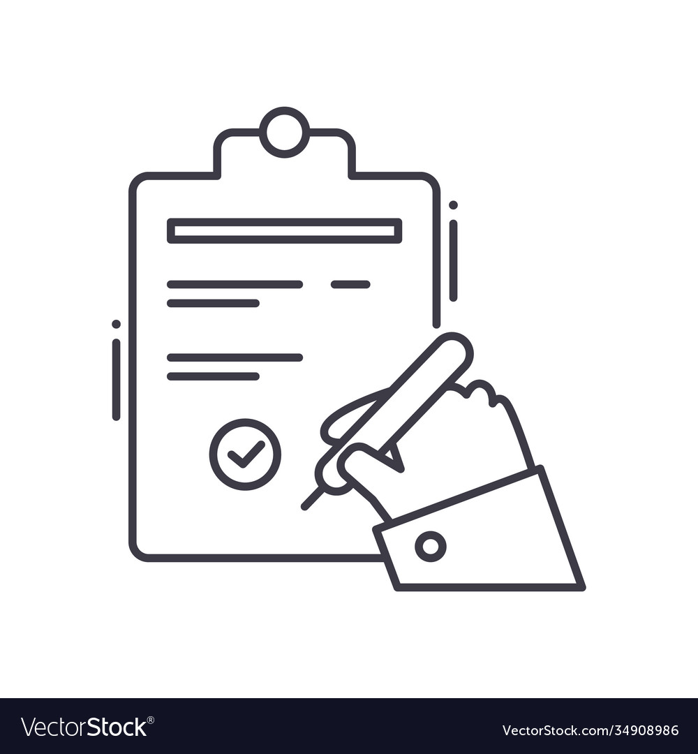 Working order icon linear isolated Vector Image Working order icon linear isolated