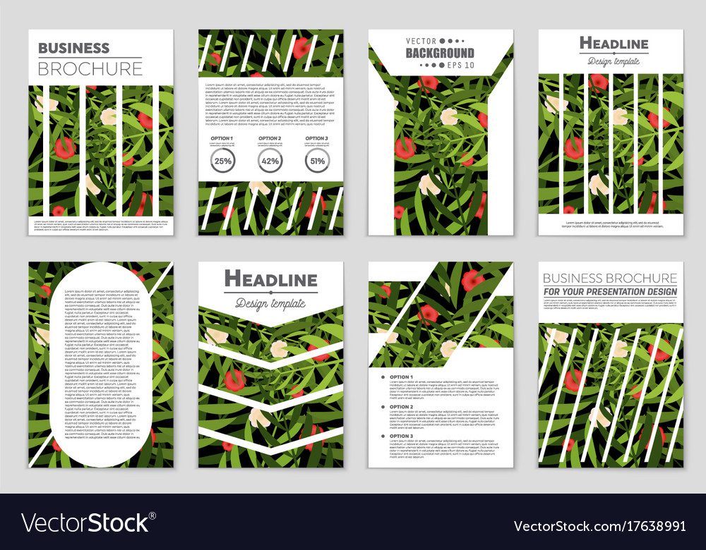 Abstract layout background set for art
