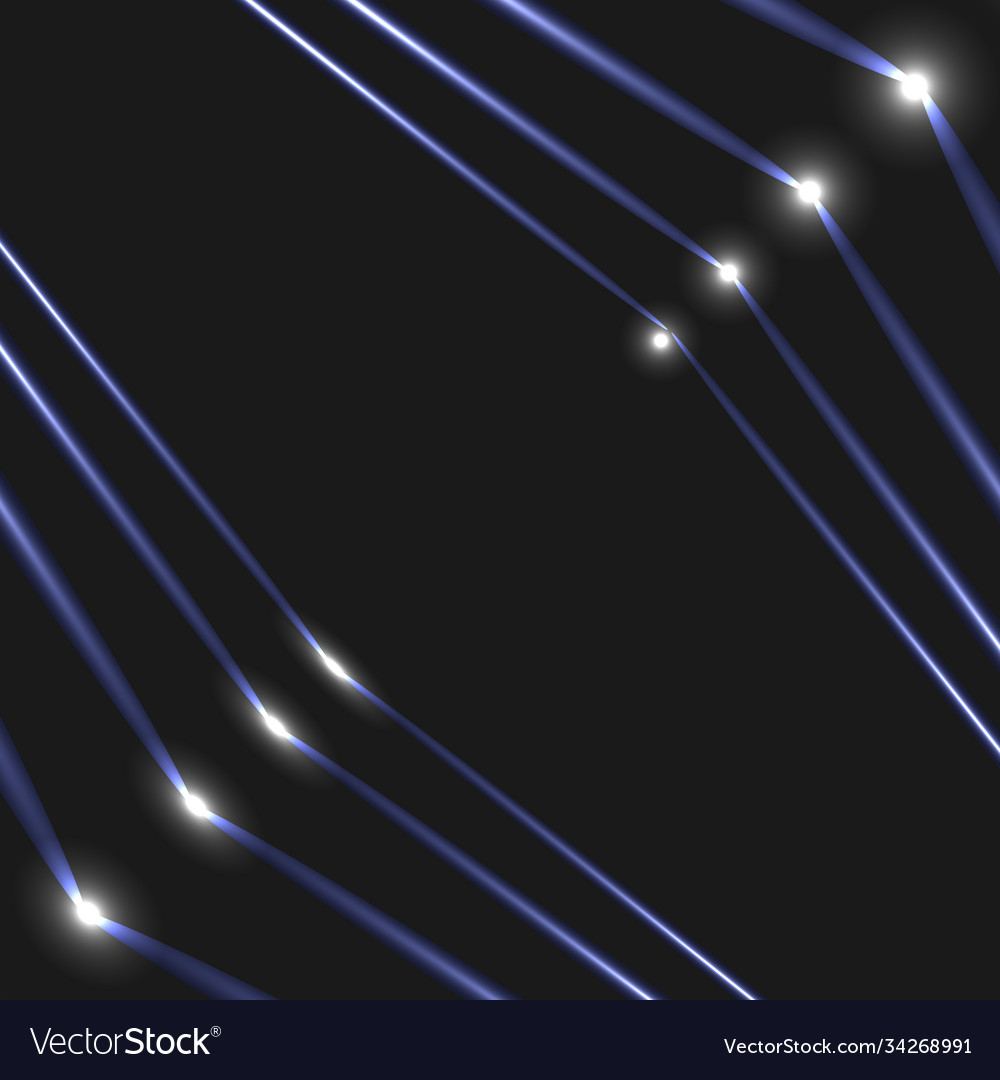 Bright lines in abstract style on dark background vector image Bright lines in abstract style on dark background