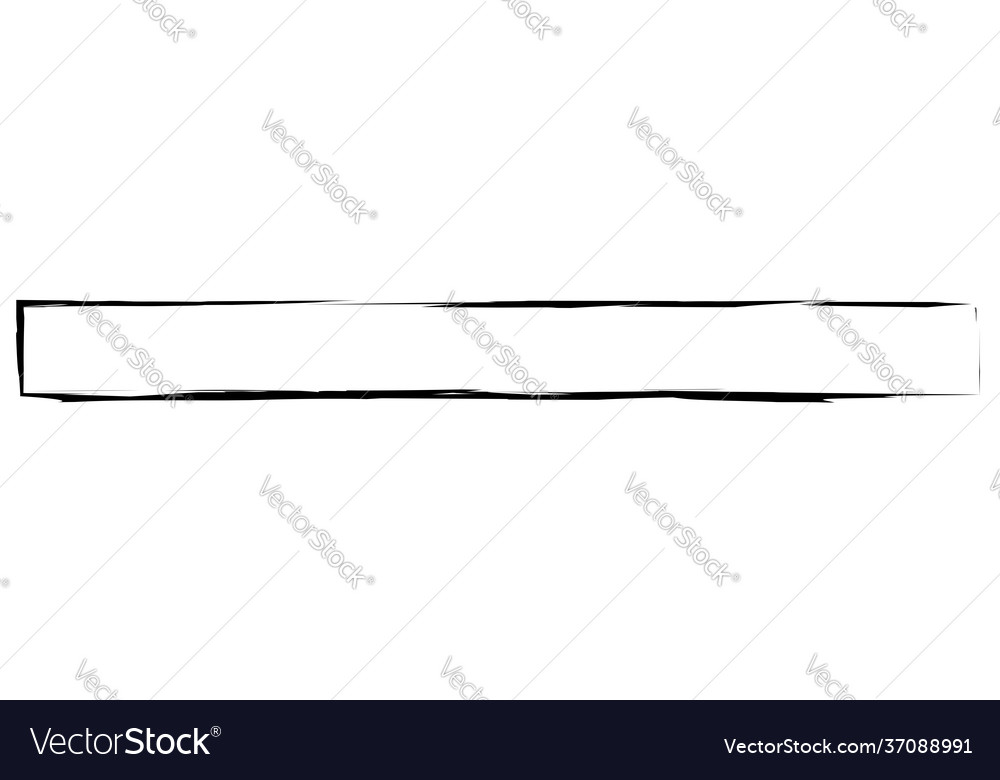 Grungy rectangular frame border plaque outline vector image Grungy rectangular frame border plaque outline
