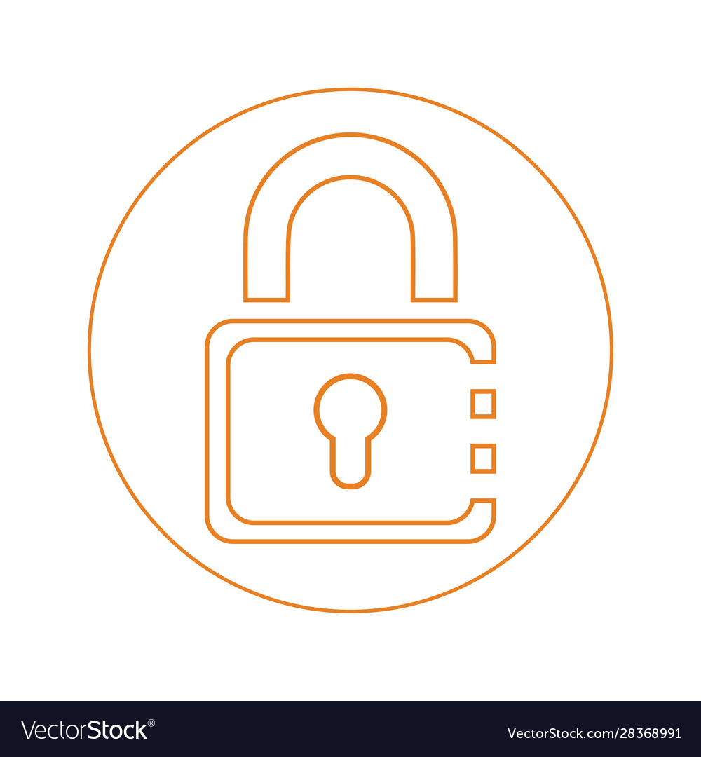 Lock padlock password security icon