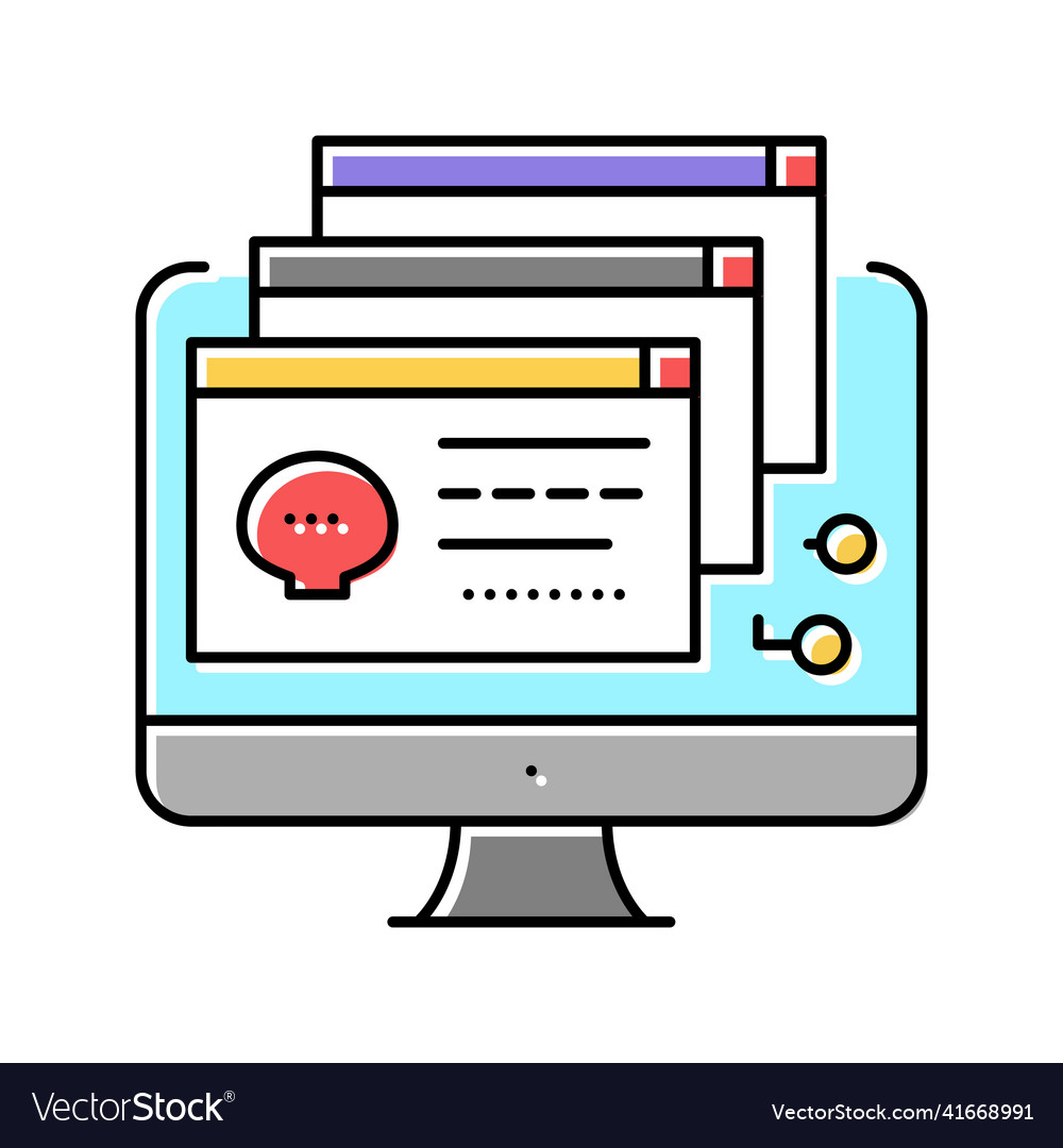 Malware software color icon