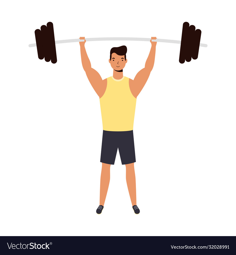 Man With Weight Design Royalty Free Vector Image