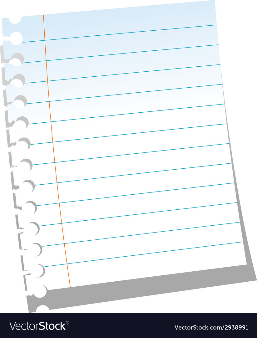 Page of notebook