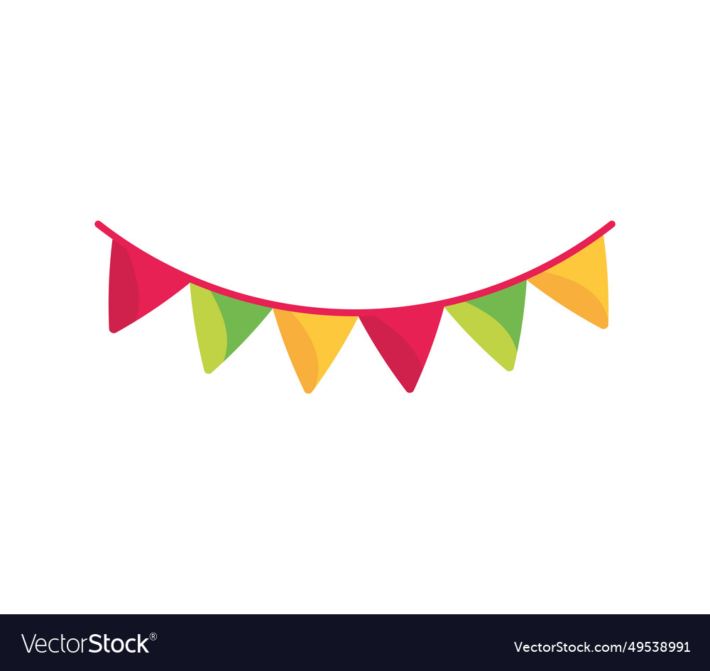 Party garlands Royalty Free Vector Image - VectorStock