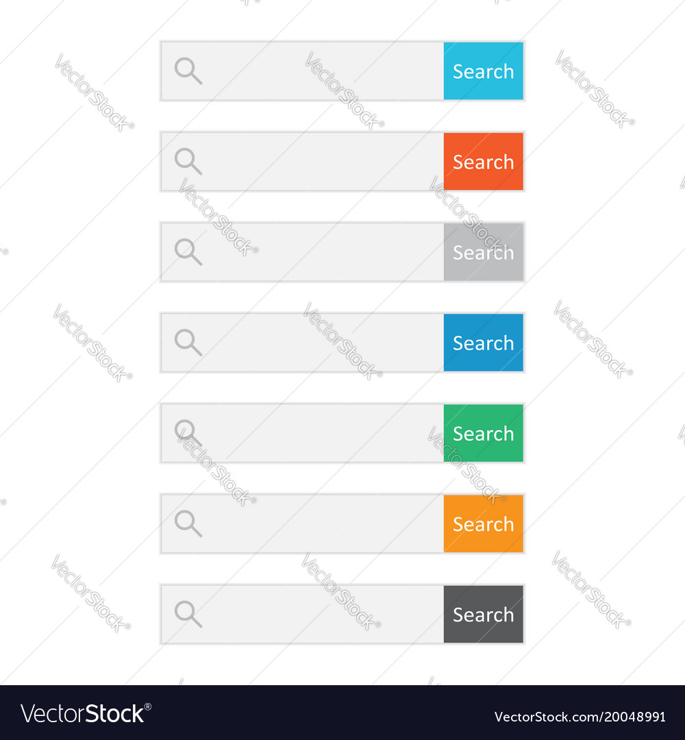 Search bar field set interface elements