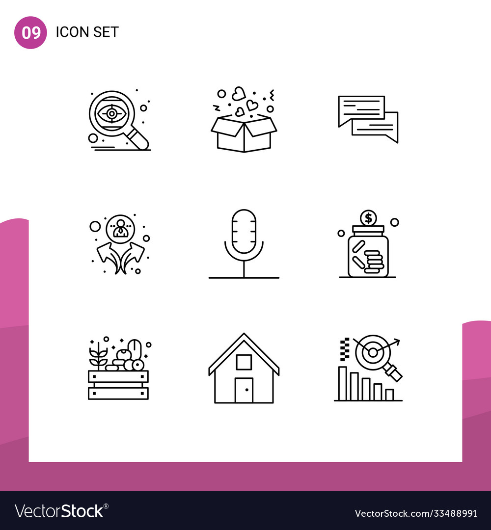 Set 9 outlines on grid for users group chat