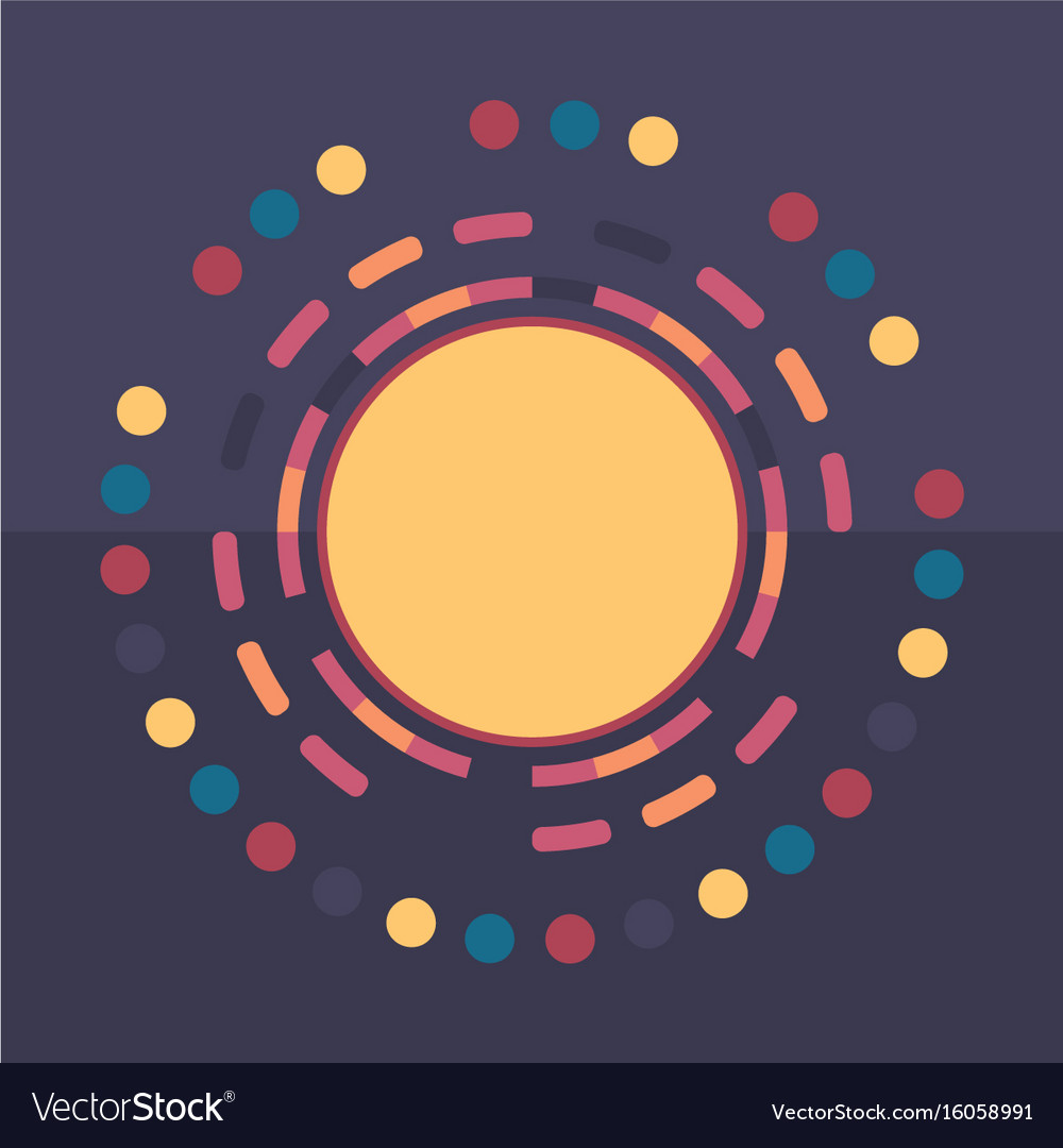 Technology colorful round background abstract
