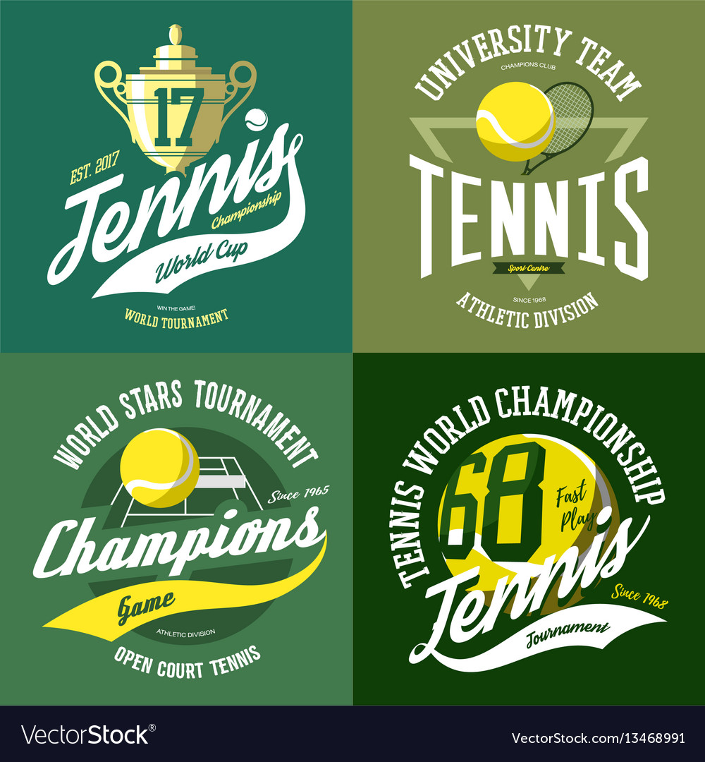 Tennis ball and trophy or cup rack court vector image Tennis ball and trophy or cup rack court