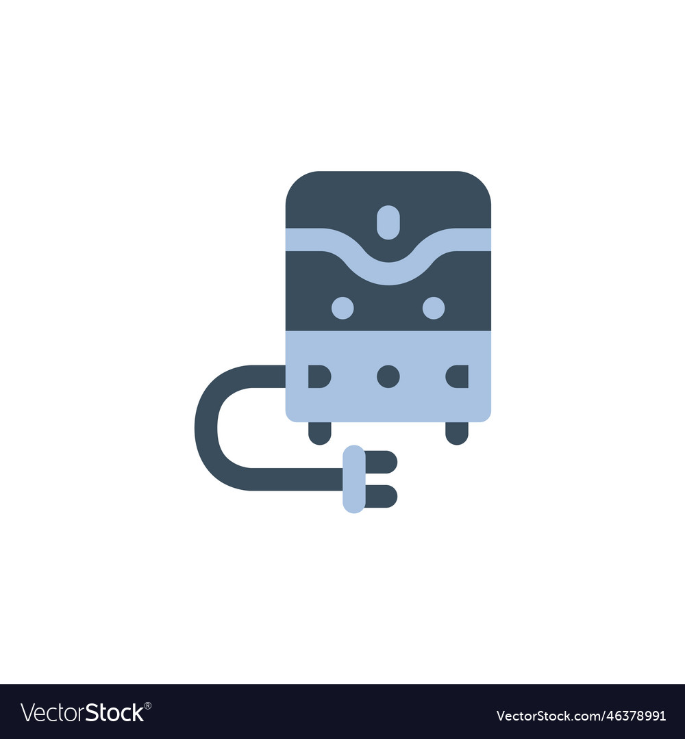 Ups icon computer component flat style vector image Ups icon computer component flat style