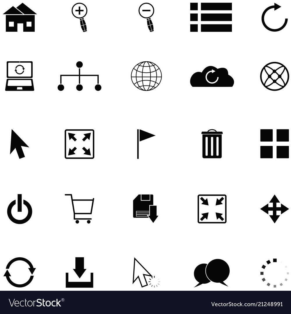 Web icon set