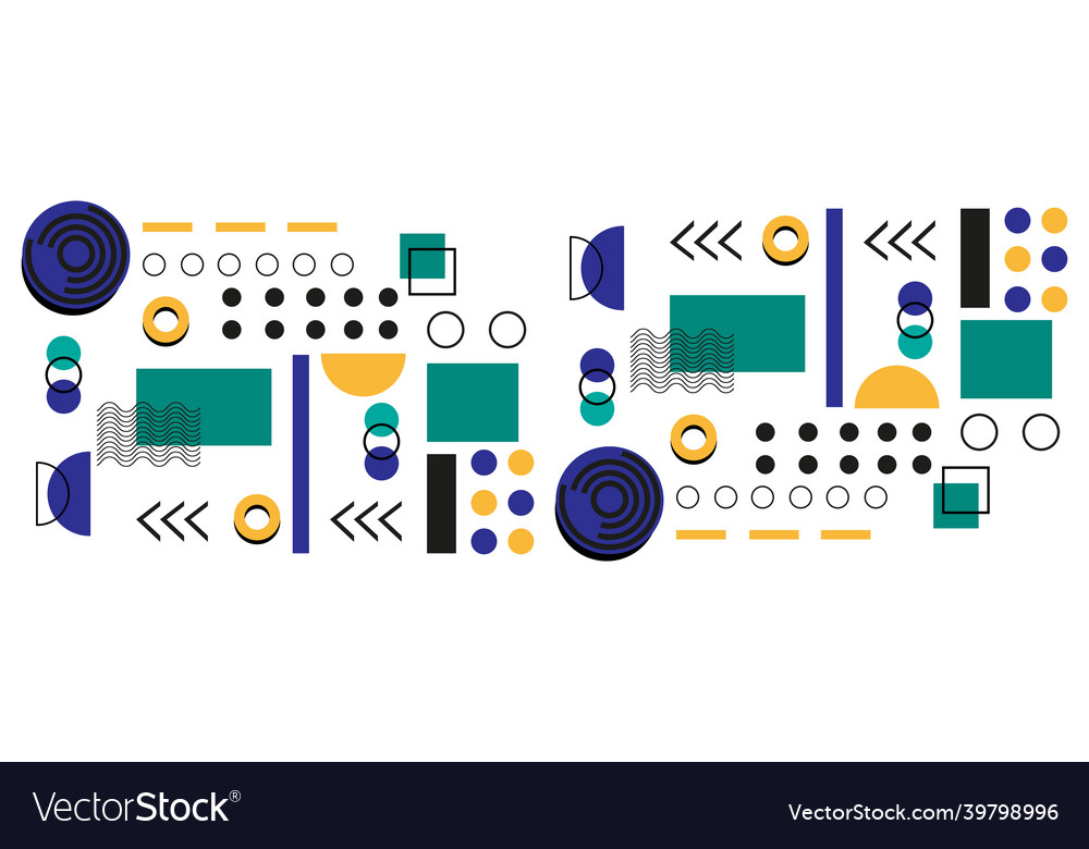 Abstract background with different geometric