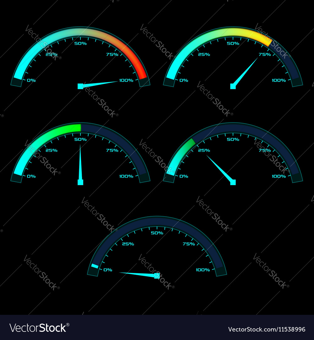 Analog Speed & Power Meter Dashboard