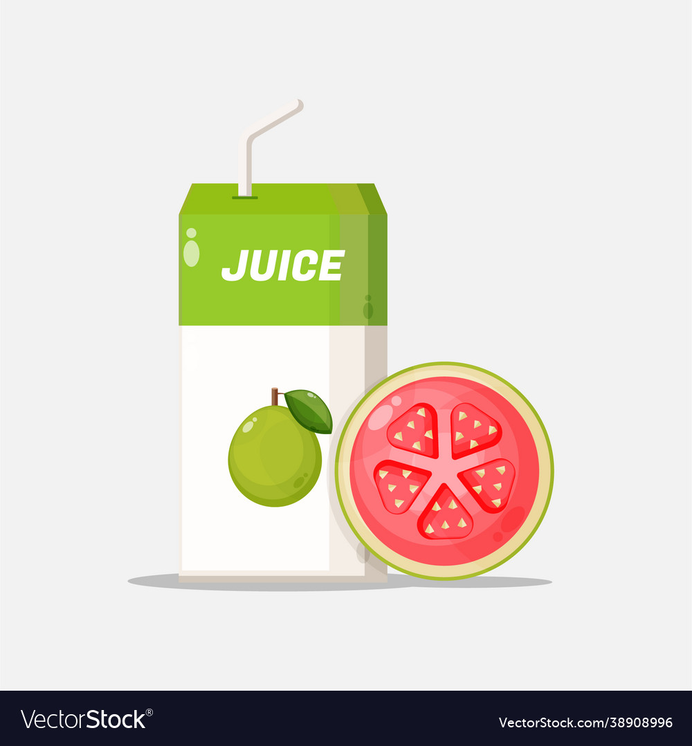Guava Juice Box with Slice