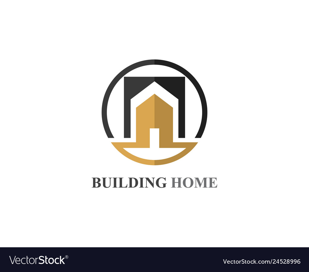 Home buildings logo and symbols icons Royalty Free Vector