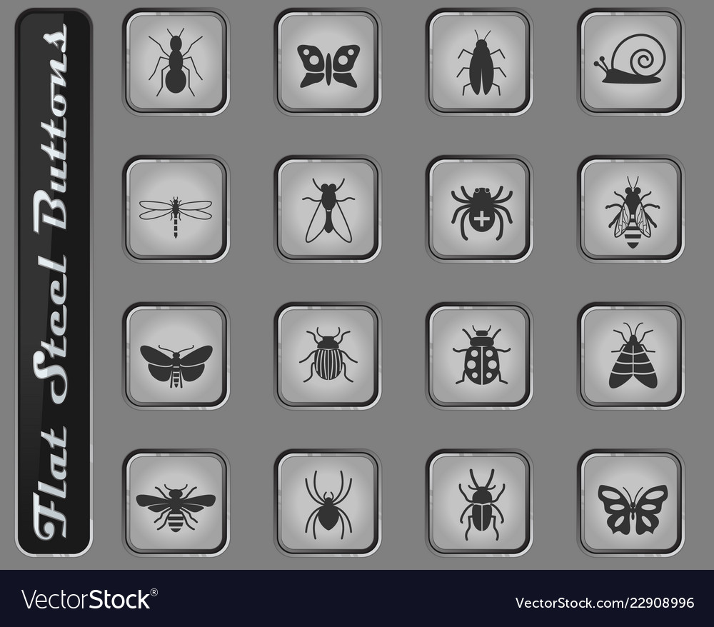 Insects icon set