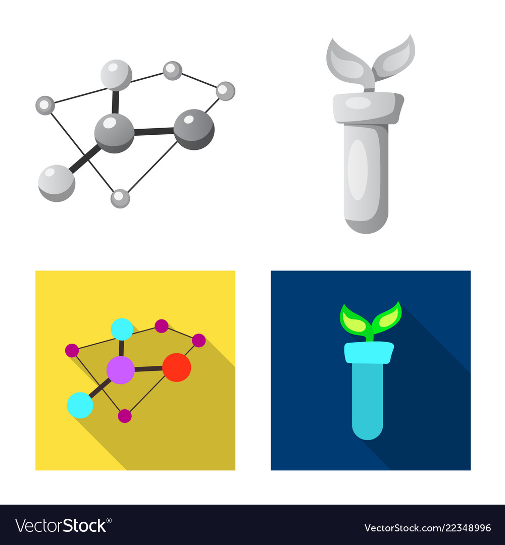 Isolated object of and logo set s
